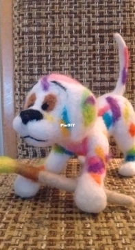 Snowy (5 minutes later) -  needle felting