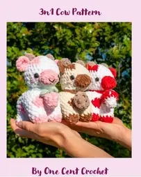 One Cent Crochet - Penny Hauck - 3n1 Cow