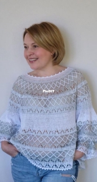 Sparkly Lace Tunic By Lena Rodina - russian