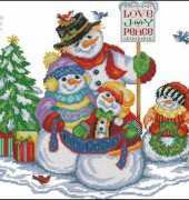 Janlynn 023-0343 - Snow Folks Tree Skirt