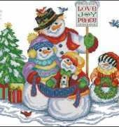 Janlynn 023-0343 - Snow Folks Tree Skirt
