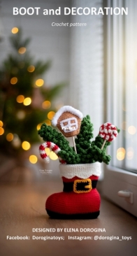 Dorogina Toys - Knitted World by Elena - Elena Dorogina - Boot and Decoratıon