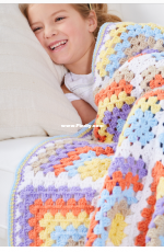 Premier Yarns Design Team - Blooming Mitered Square Blanket - Free