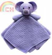 Crochet Spot - Elephant Security Blanket by Rachel Choi