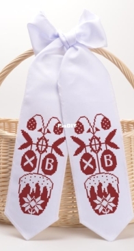 Easter ribbon on a basket by Barvysta Vyshyvanka