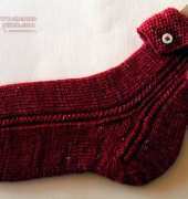 Button Down Knit Socks by Christine Ebers