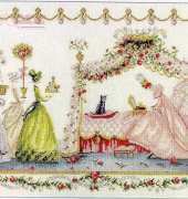 DMC XC1039 - La Princesse aux Roses - The Rose Princess  by Helene Tran