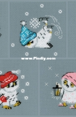 Riolis 1664 - 1665 - 1666 - 1667 - 1668 Funny Owls PCS