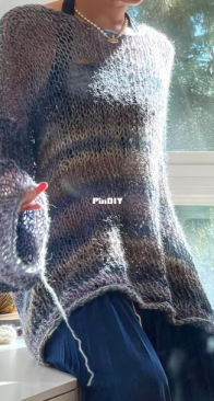 Basic open knit sweater by artbykaraleez