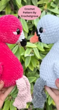 Crochet Grove - Anabelle Mcelhaney - No sew Flamingo and Swan