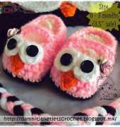 Damn it Janet lets crochet - Janet Carrillo - Baby Owl Booties