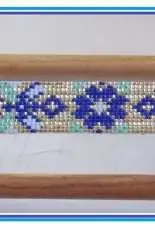 Bracelet peyote tissé