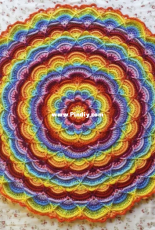 MadMadme - Charissa Ragsdale  - Flower Puddles Ripples Blanket
