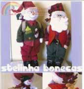 Stelinha Bonecas - Boneco de Neve e Noel  / Portuguese