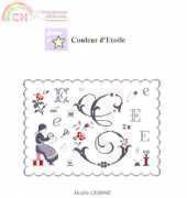 Couleur dEtoile CE0096E Fleurs de Lettre-E