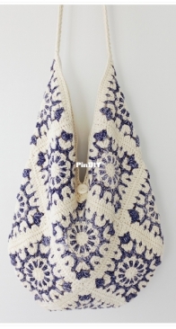 Granny Square Crochet Bag by Nuray Yiğittürk of Knit and Crochet World - English