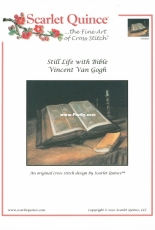 Scarlet Quince VGO021 - Still Life with Bible by Vincent Van Gogh