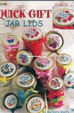 Leisure Arts 3233 Quick Gift Jar Lids by Barbara Baatz