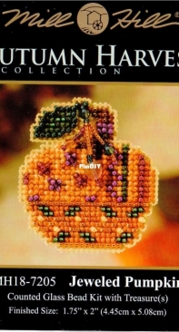 Mill Hill - Autumn Harvest Collection MH18-7205 Jeweled Pumpkin XSD