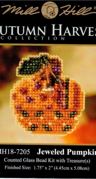 Mill Hill - Autumn Harvest Collection MH18-7205 Jeweled Pumpkin XSD
