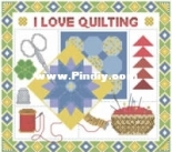 Janlynn - I Love Quilting Mousepad - Free Pattern