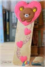 Hello Felt - Rilakkuma Bookmark - Spanish and English - Free