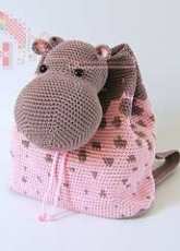 ChabeGS Crochet Patterns - Maria Isabel - Hippo Backpack - Spanish