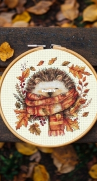 Lkacross - Autumn Hedgehog by Natalia Orekhova -