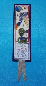 Science Bookmark cross stitch
