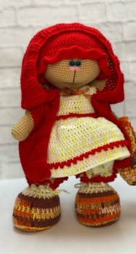 Gala Toys Shop - Molly Toys - Galina Ptashkina -Little red riding hood clothing set for bunny and cat - French German Spanish and Dutch