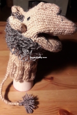 Lion hand puppet - My work