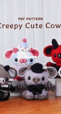 FuzzleForms creepy cute cows