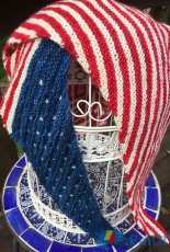 nycraft craftivist-Protest is Patriotic Shawlette by Elizabeth Sovern-Free