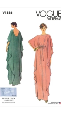 Vogue Patterns - V1886 - Misses Caftan - Sizes XS-XXL