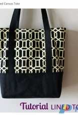 Lined Canvas Tote Tutorial  The Inspired Wren  FREE