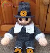 Crochet Village #CV043 Pilgrim TP Topper by Donna Harelik
