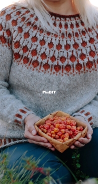 Cloudberry Sweater  by Christina Gjertsen - Sisu Knitwear