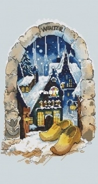 Paradise Stitch - Winter Evening by Olga Lankevich