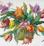 DMC 0178-PH-07 Parrot Tulips Bouquet