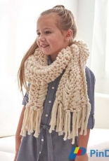 Red Heart LW5478 - Drop Stitch Scarf by Amanda Saladin - Free