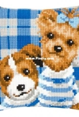 Vervaco PN-0021775 Cushion with Dogs