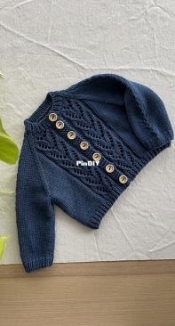 Tulip Cardigan by María Atencia - English, Spanish