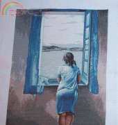 The girl in the window-DALI