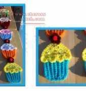 Crafts for Angels Designs - Barbara Maroney - Rainbow Cupcake Scarf
