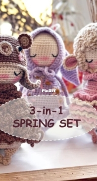 Crochet Confetti Shop - Irina Moilova - 3-in-1 Spring Set -   English