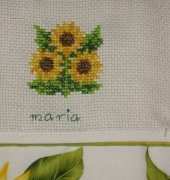 sunflowers and cow