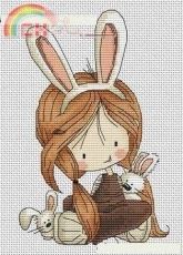 Girl with Bunny by Svetlana Sichkar - Free