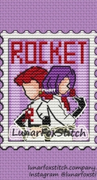 Lunar Fox Stitch - Team Rocket