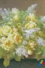 Golden Kite - 2295 Yellow Roses and Lilacs