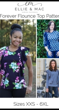 Ellie and Mac - Forever Flounce Top - Sizes XXS-6XL